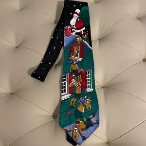 Yule Tie Greetings by Hallmark Licensing Christmas Santa and Reindeer Neck Tie